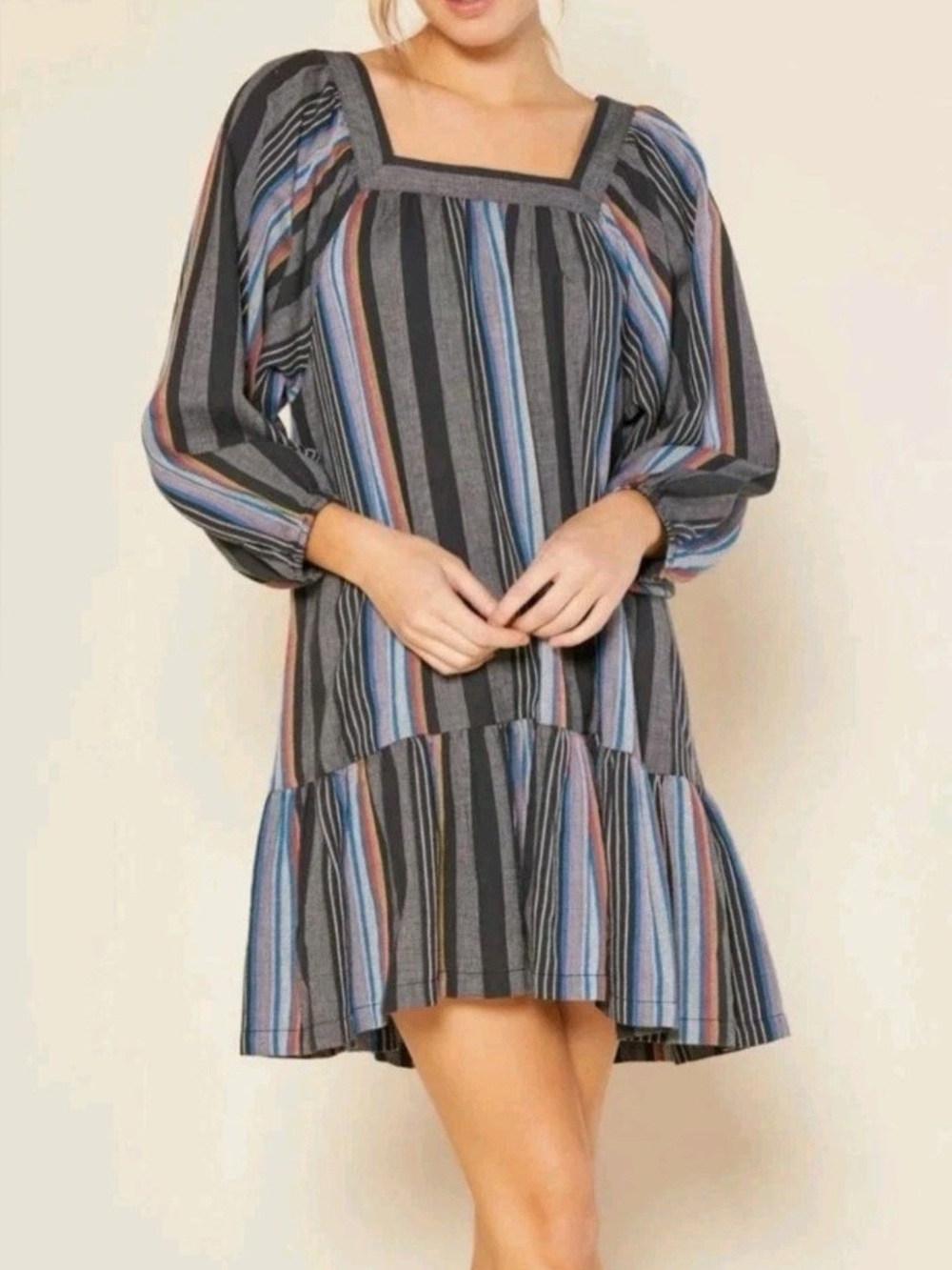 NWT Outerknown + Piece & Co. Mexican Style Boho Tiered Dress